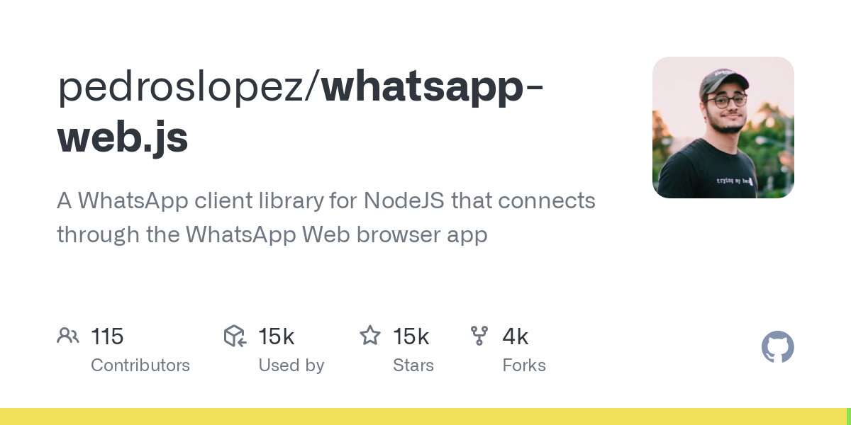 whatsapp web.js