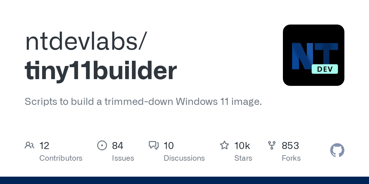 Tiny11Builder