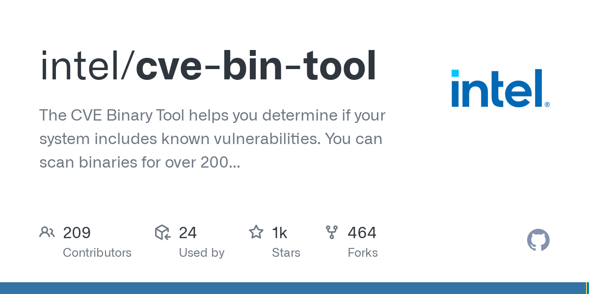 cve bin tool