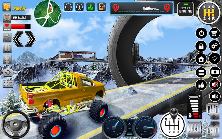 Monster Truck Offroad Stunts