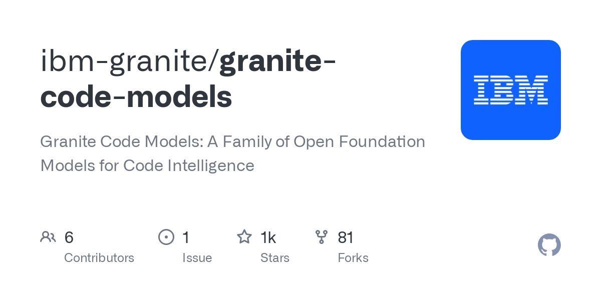 granite code models