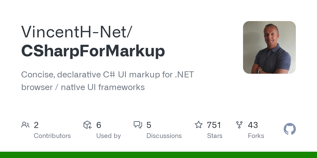 CSharpForMarkup