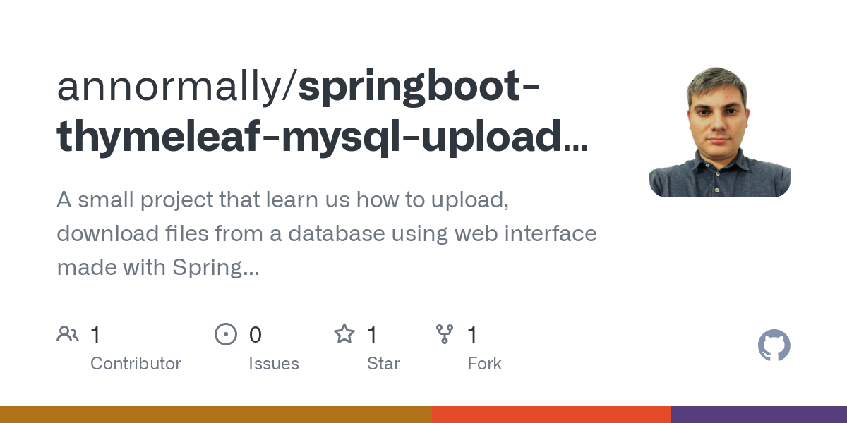 springboot thymeleaf mysql アップロード ダウンロード ファイル