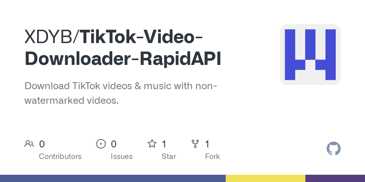 TikTok Video Downloader RapidAPI