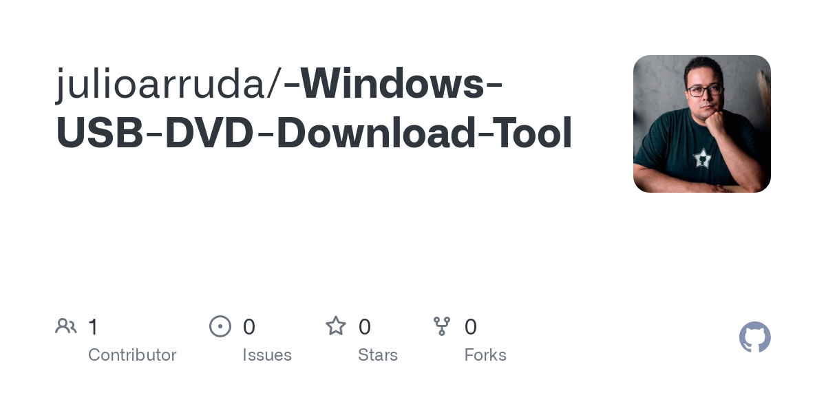 Windows USB DVD Download Tool