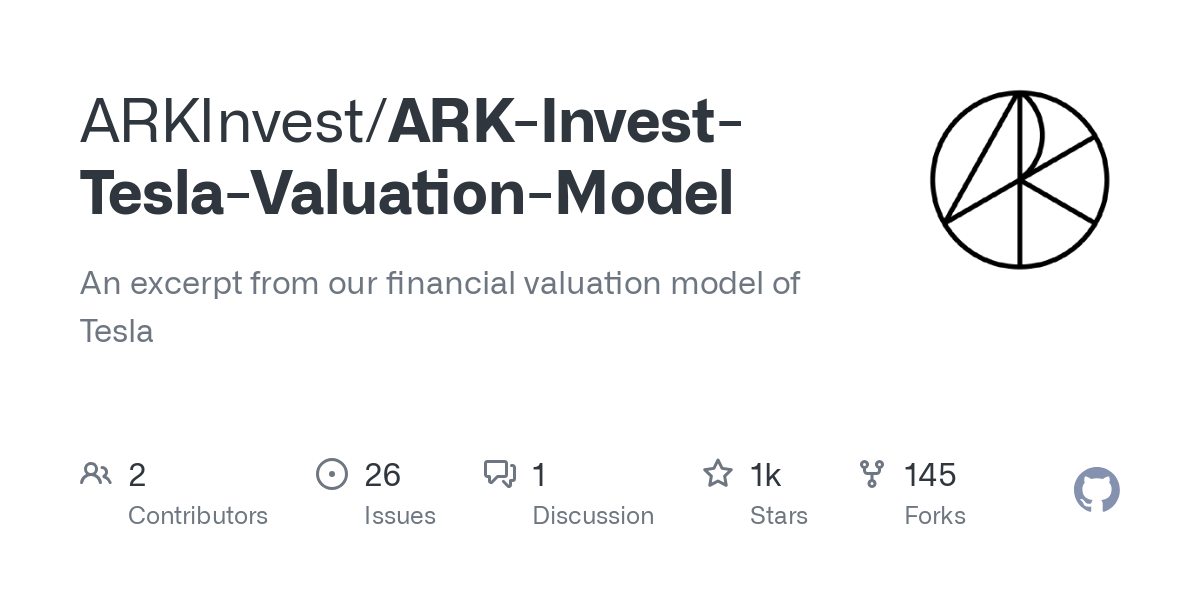 ARK Invest Tesla Valuation Model