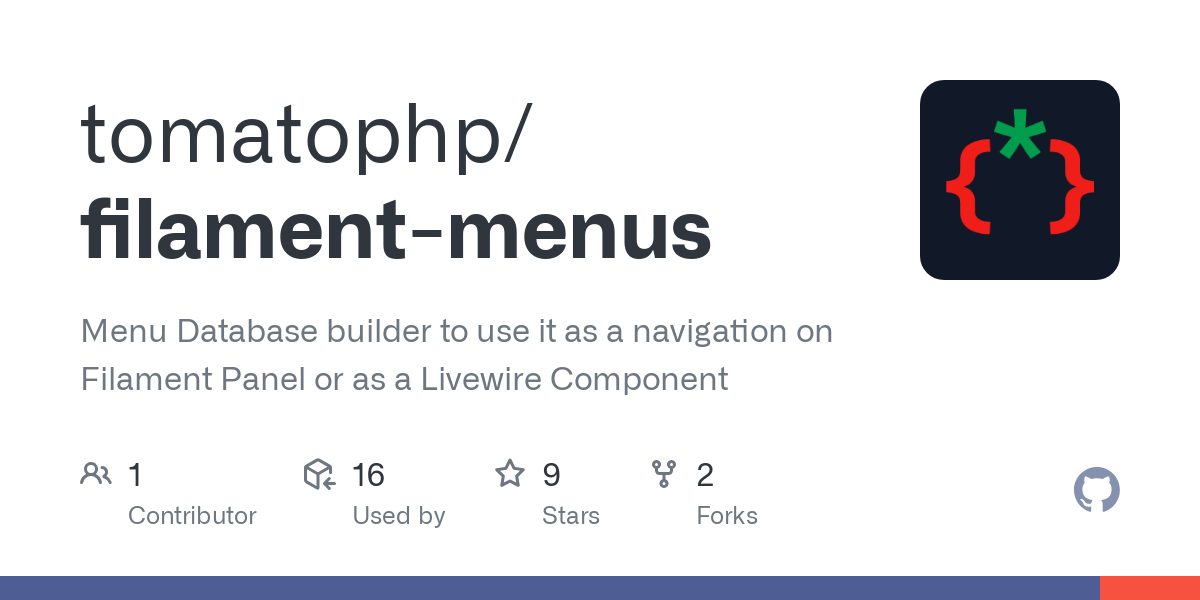 filament menus