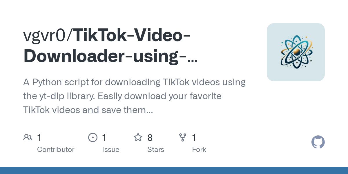 TikTok Video Downloader using Python and yt dlp