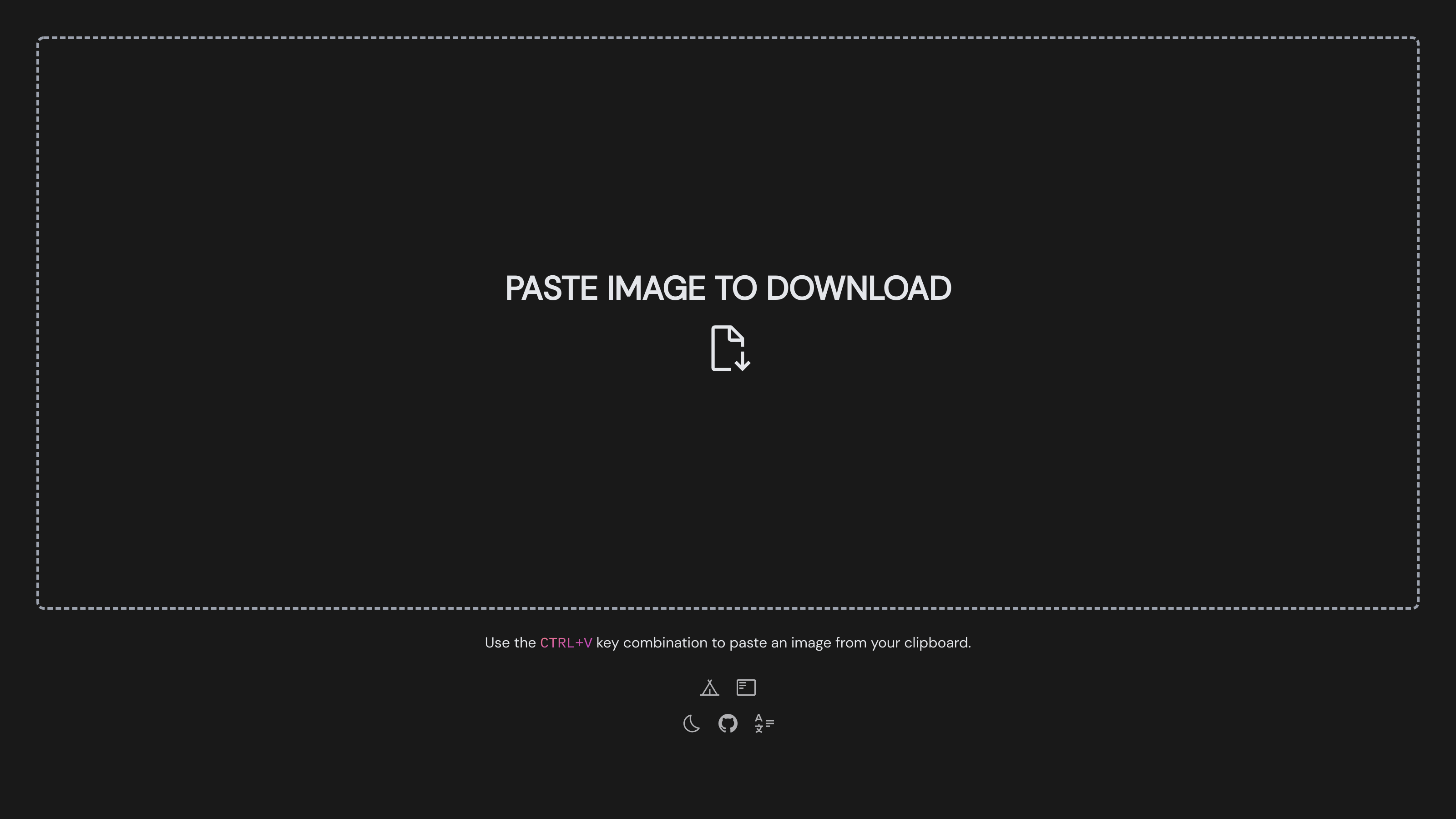 Paste Image to Download