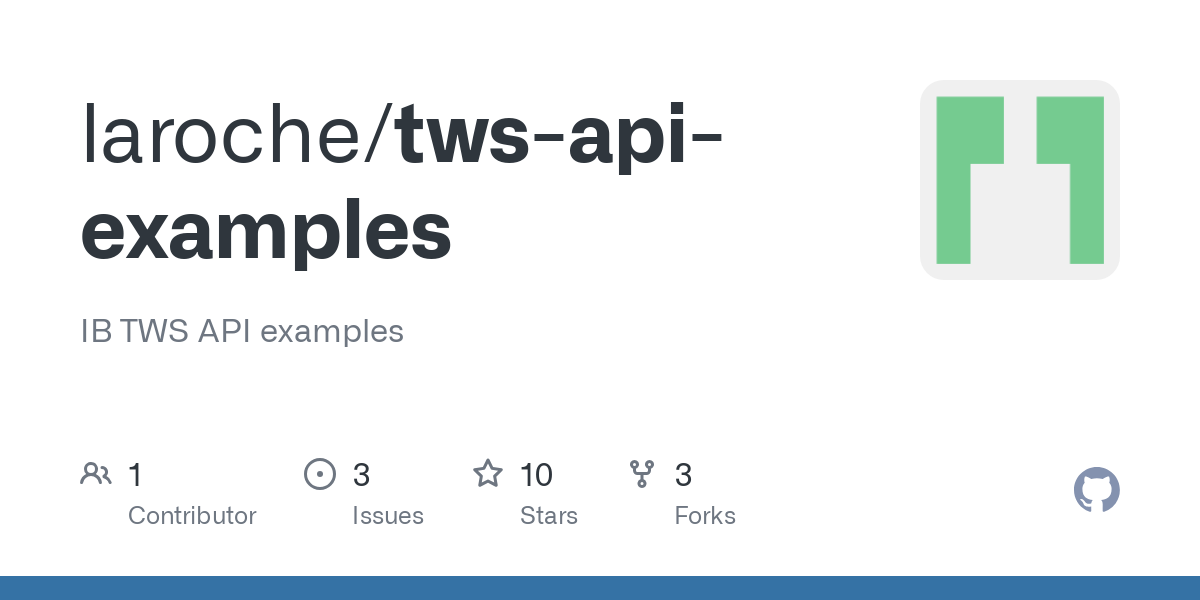 tws api examples