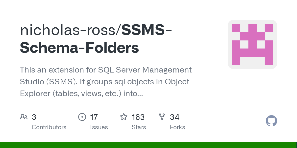 SSMS Schema Folders