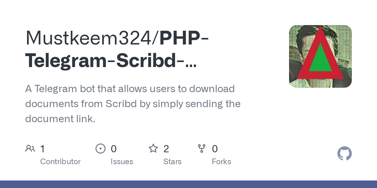 PHP Telegram Scribd Downloader Bot