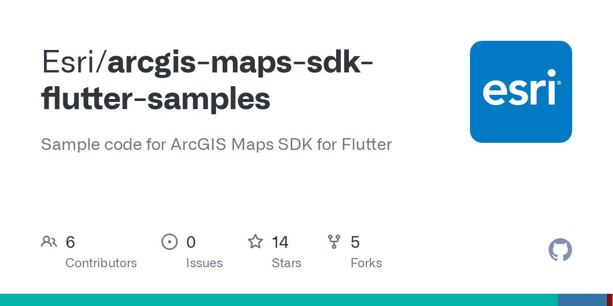 arcgis maps sdk flutter samples