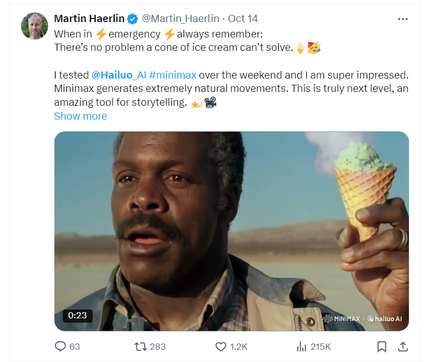 ผลิตภัณฑ์สร้างวิดีโอ AI ในประเทศจำนวนหนึ่งได้รับความนิยมในต่างประเทศ