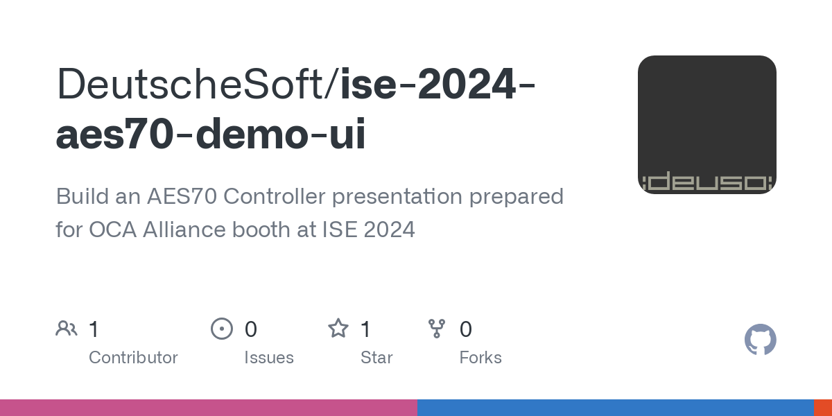 ise 2024 aes70 demo ui