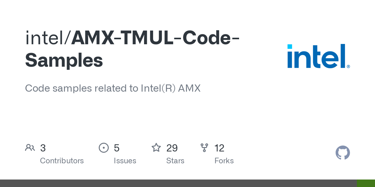 AMX TMUL 代码示例