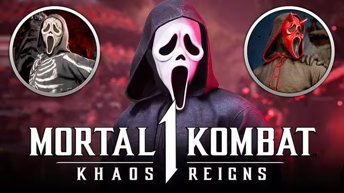 Le personnage de liaison du film "Mortal Kombat 1" "Ghost Face" sera lancé le 19 novembre. La deuxième vague de packs de personnages supplémentaires comprend 6 personnages.