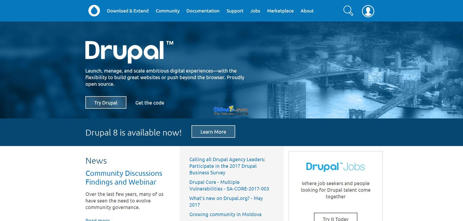 Système de gestion de contenu Drupal v8.8.9