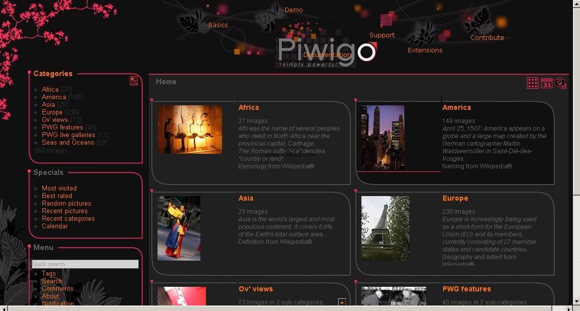 Piwigo Open-Source-Fotoalbumsystem v2.10.2