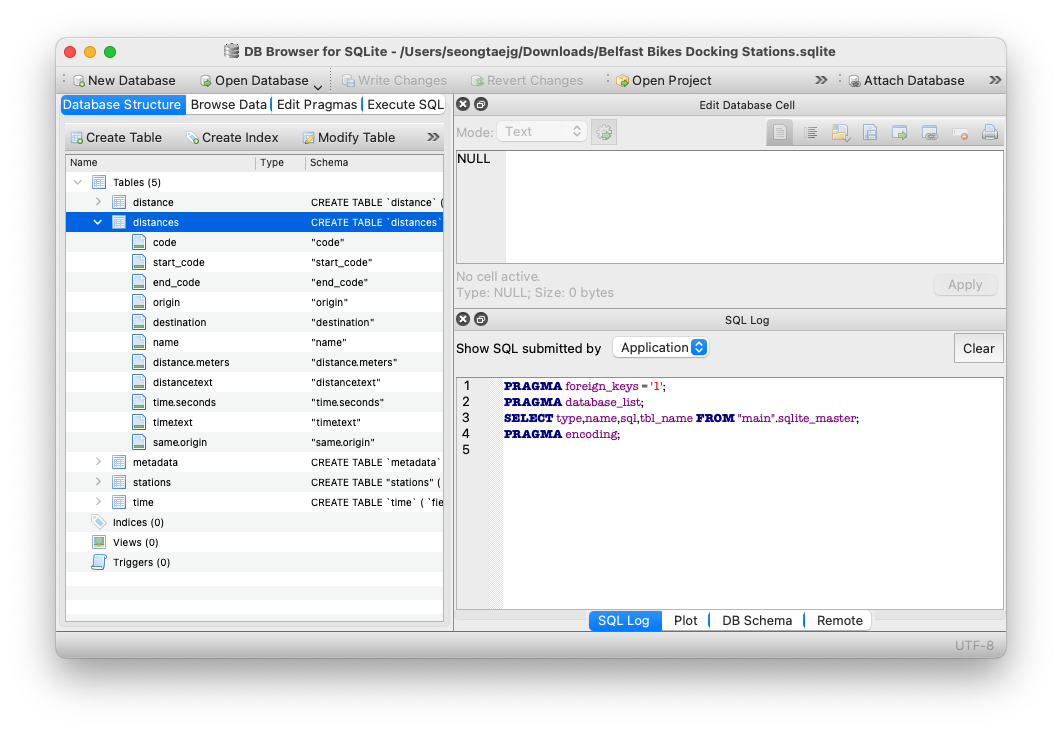 DB Browser for SQLite Screenshot