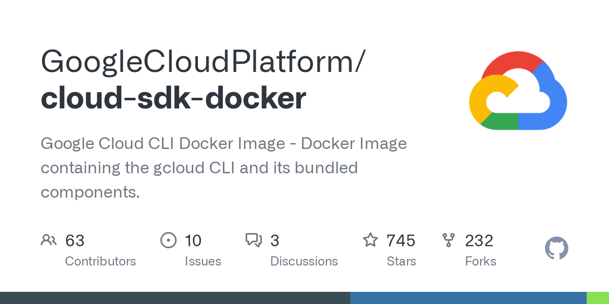 cloud sdk docker