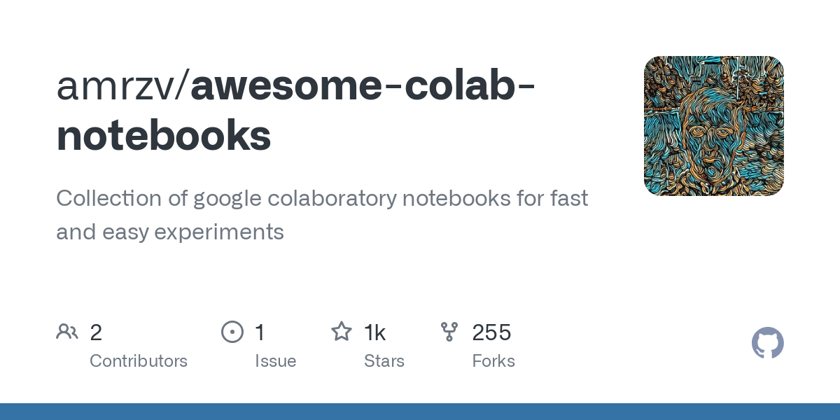 awesome colab notebooks