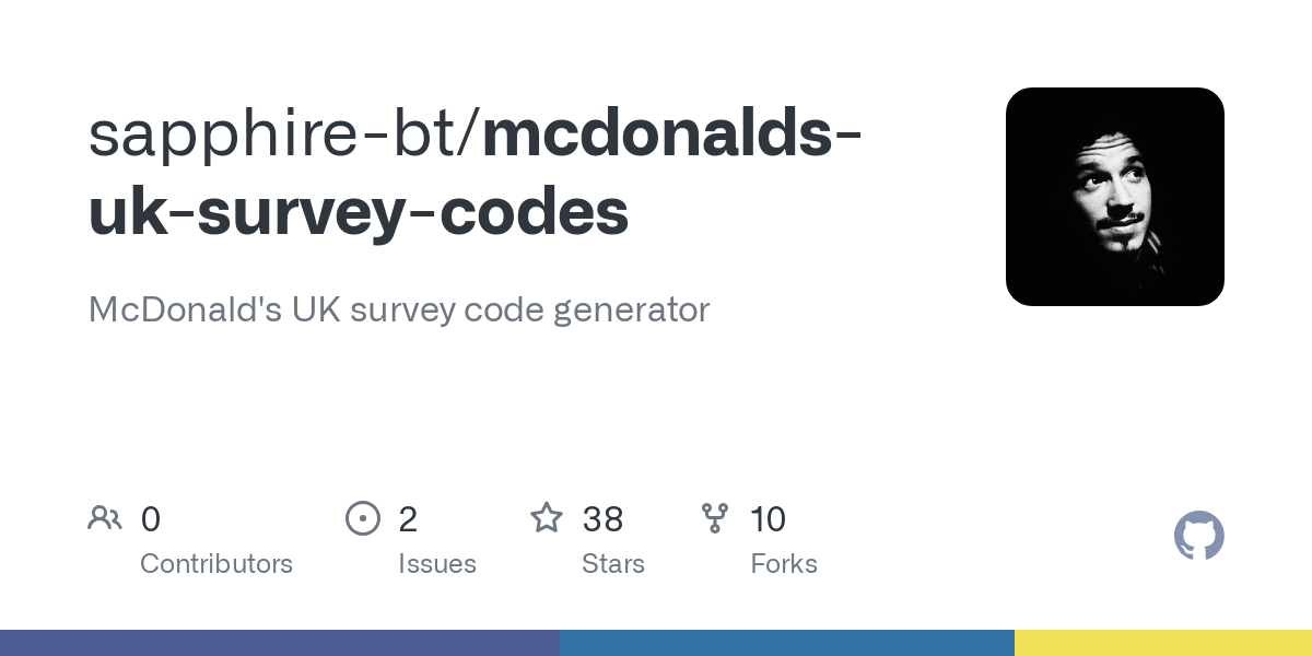 mcdonalds uk survey codes