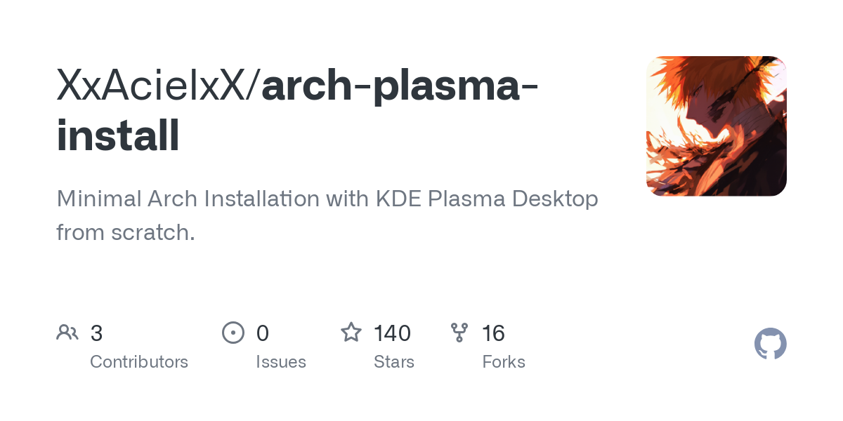 arch plasma install