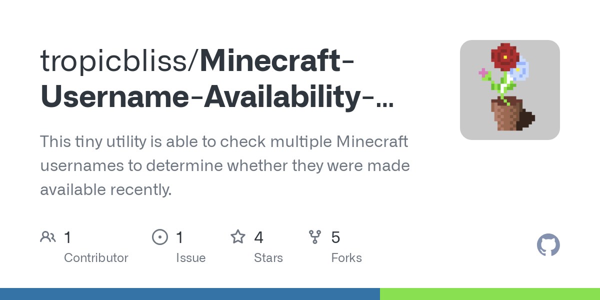 Minecraft Username Availability Checker