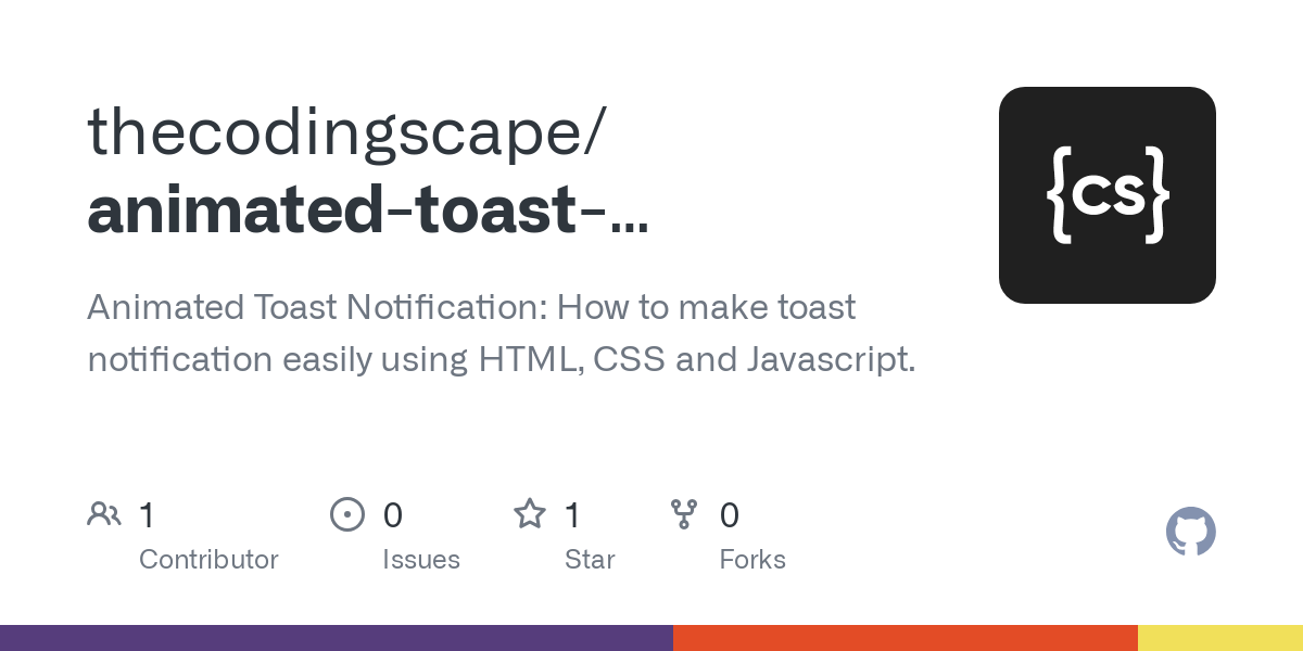 animated toast notification