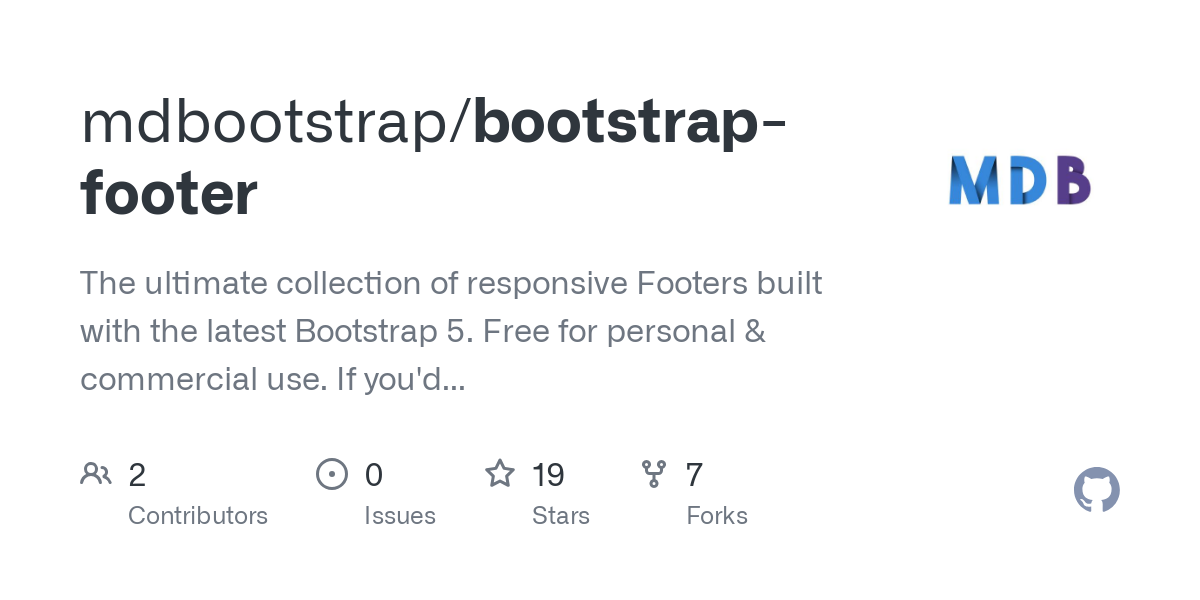 bootstrap footer