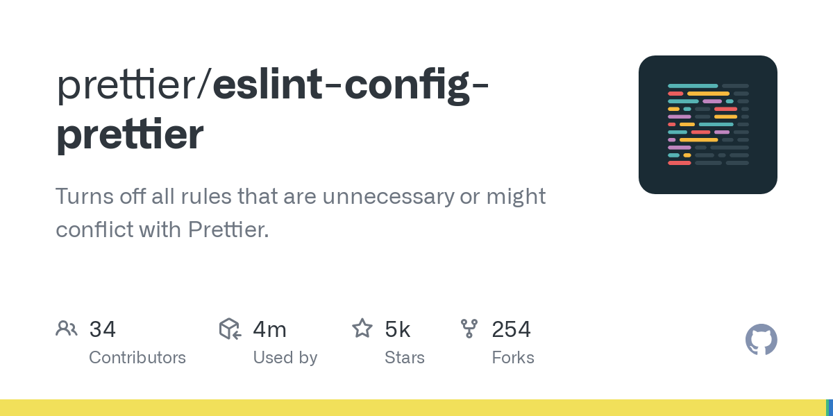 eslint config prettier