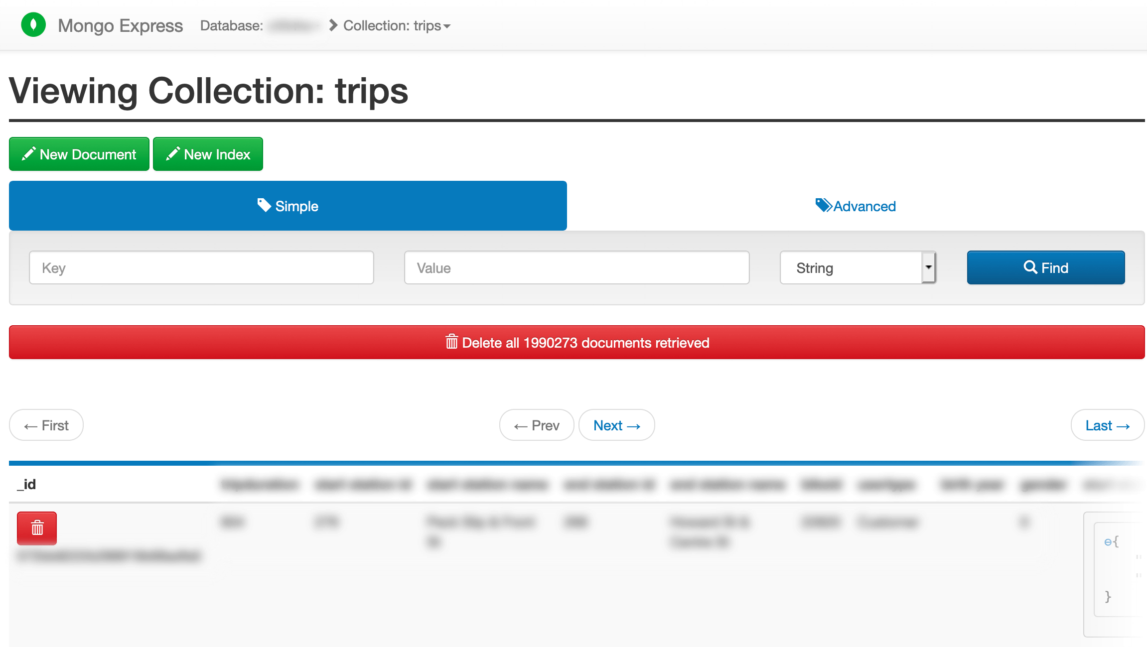 Contoh: GUI Mongo Ekspres