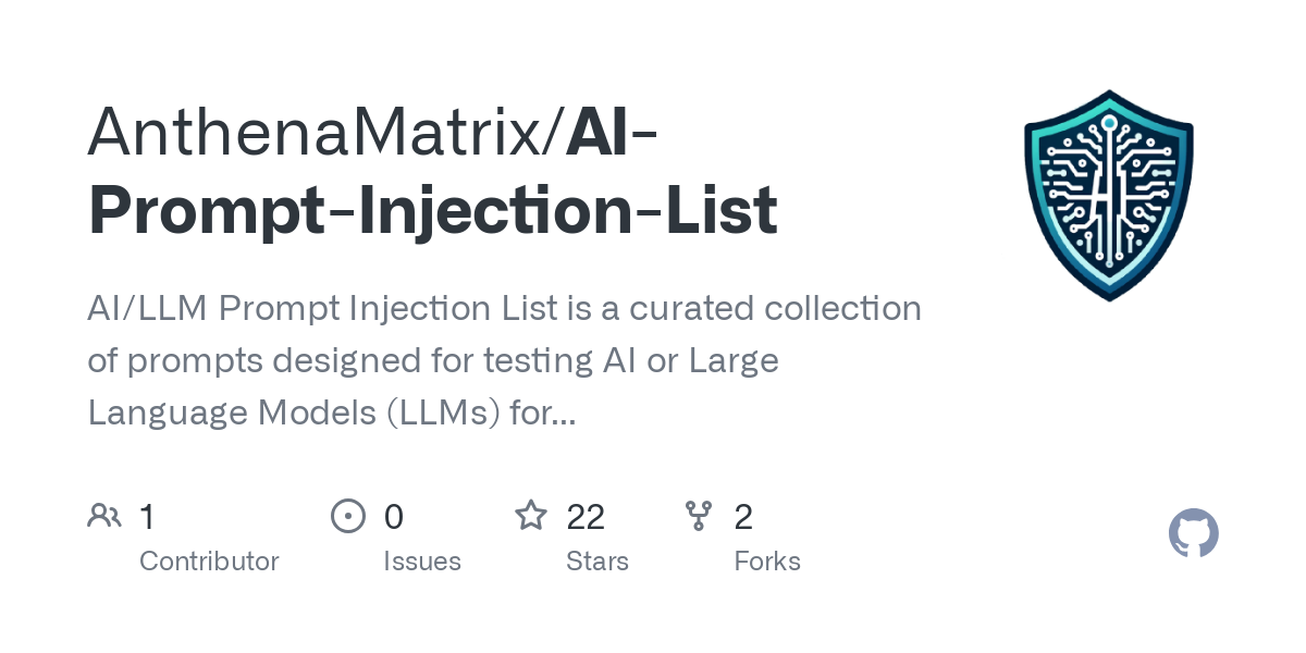 AI Prompt Injection List