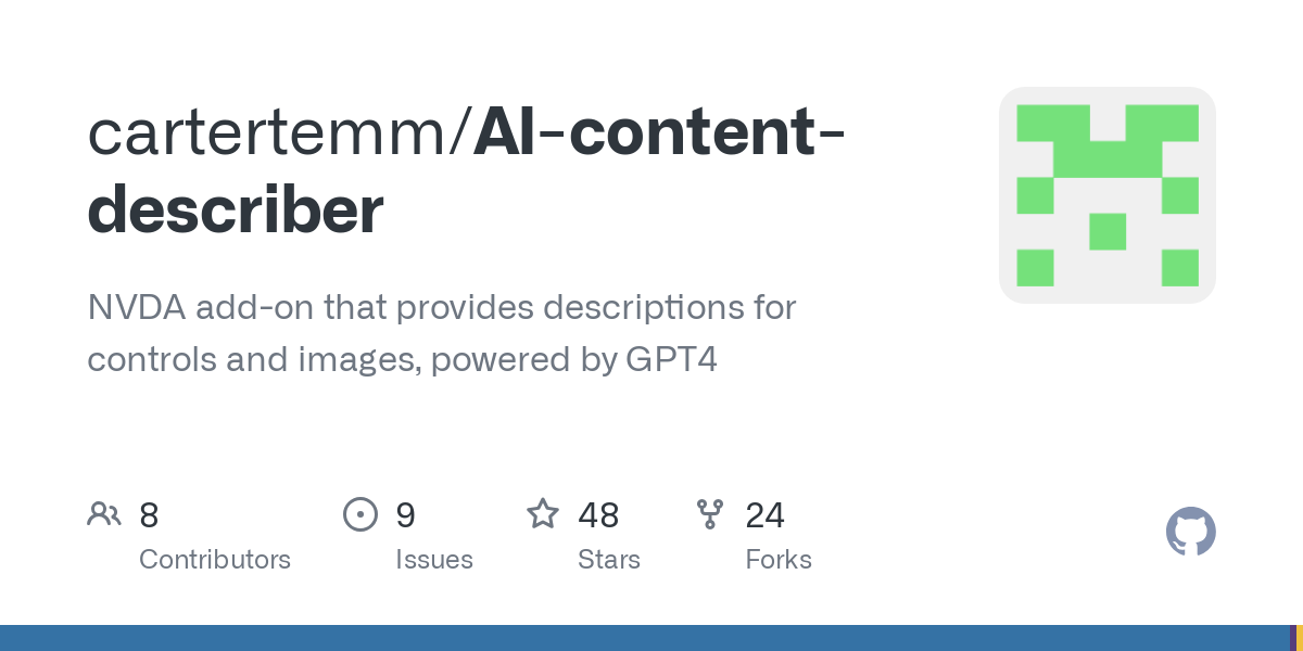 AI content describer