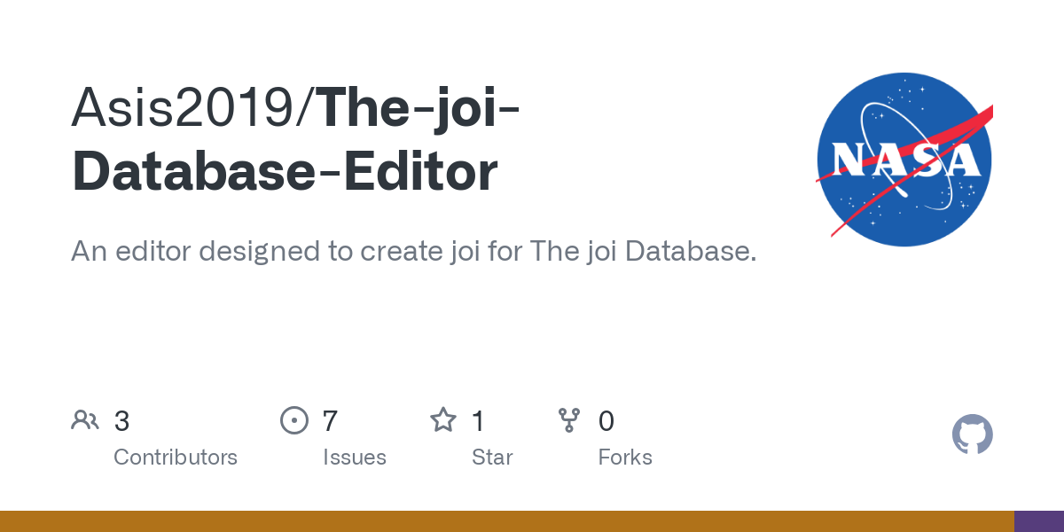 The joi Database Editor