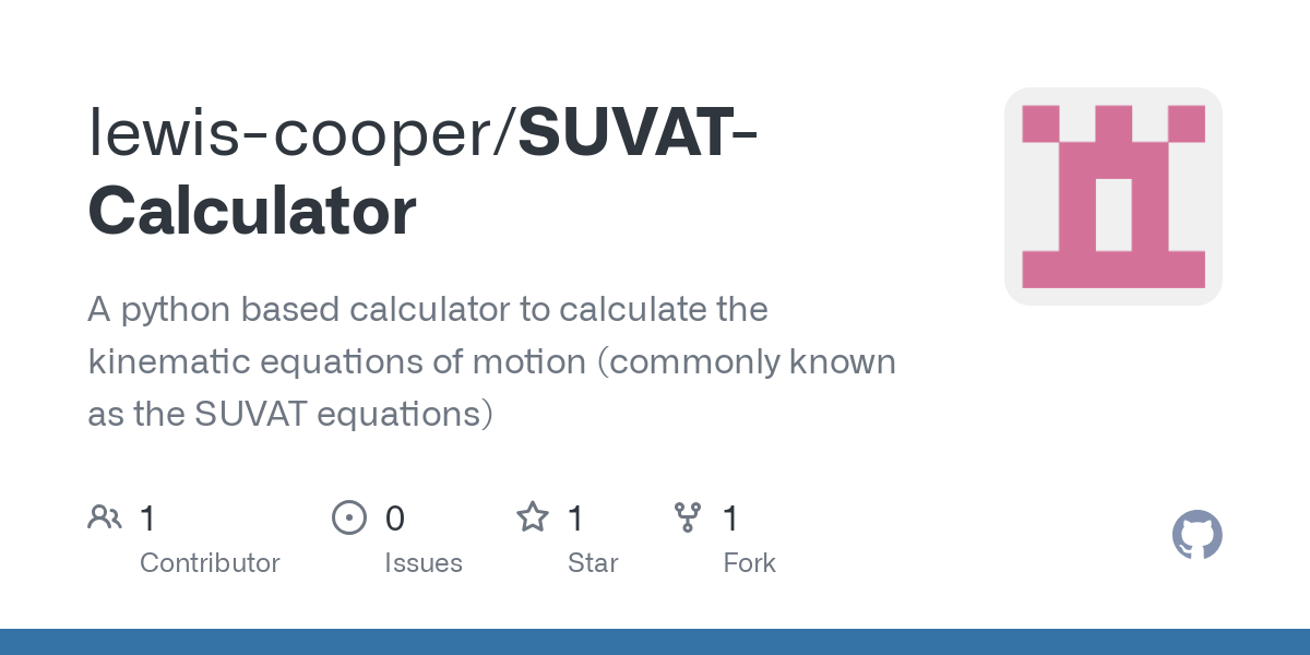 SUVAT Calculator