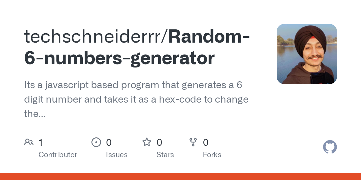 Random 6 numbers generator