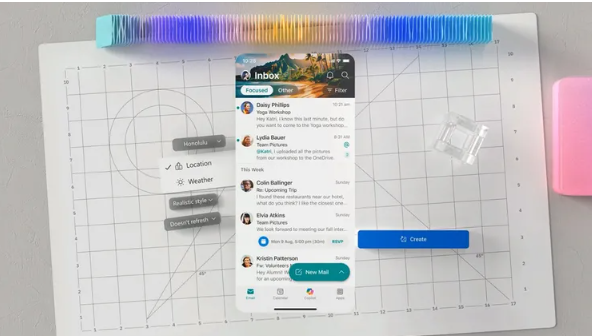 Microsoft Outlook meluncurkan tema dinamis personalisasi berbasis AI yang diperbarui secara dinamis berdasarkan cuaca dan lokasi