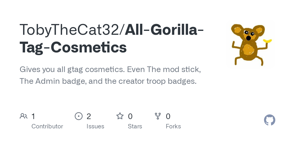 All Gorilla Tag Cosmetics