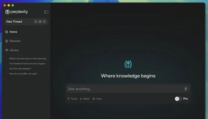 ​Perplexity lance la première application native macOS, apportant une nouvelle expérience de recherche IA