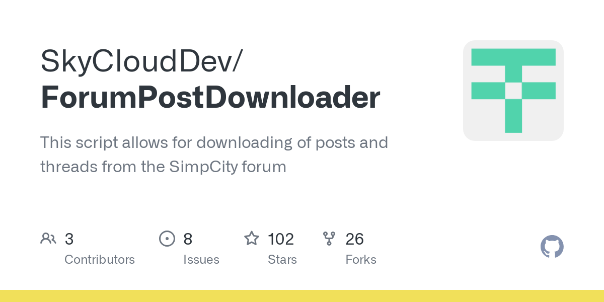 ForumPostDownloader