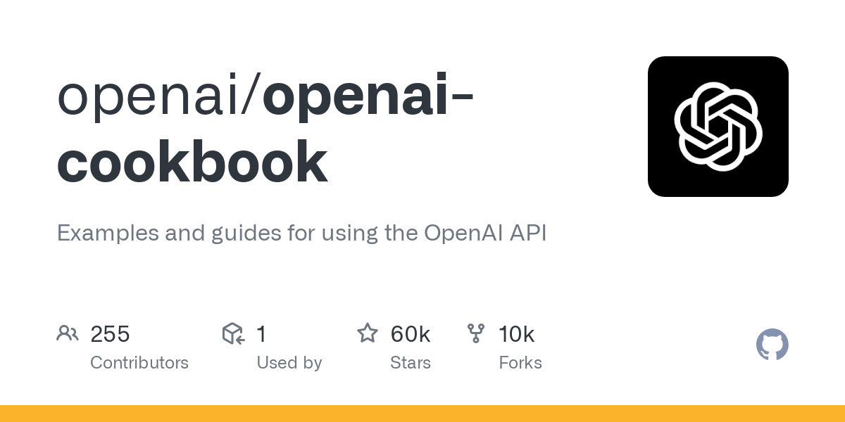 openai cookbook