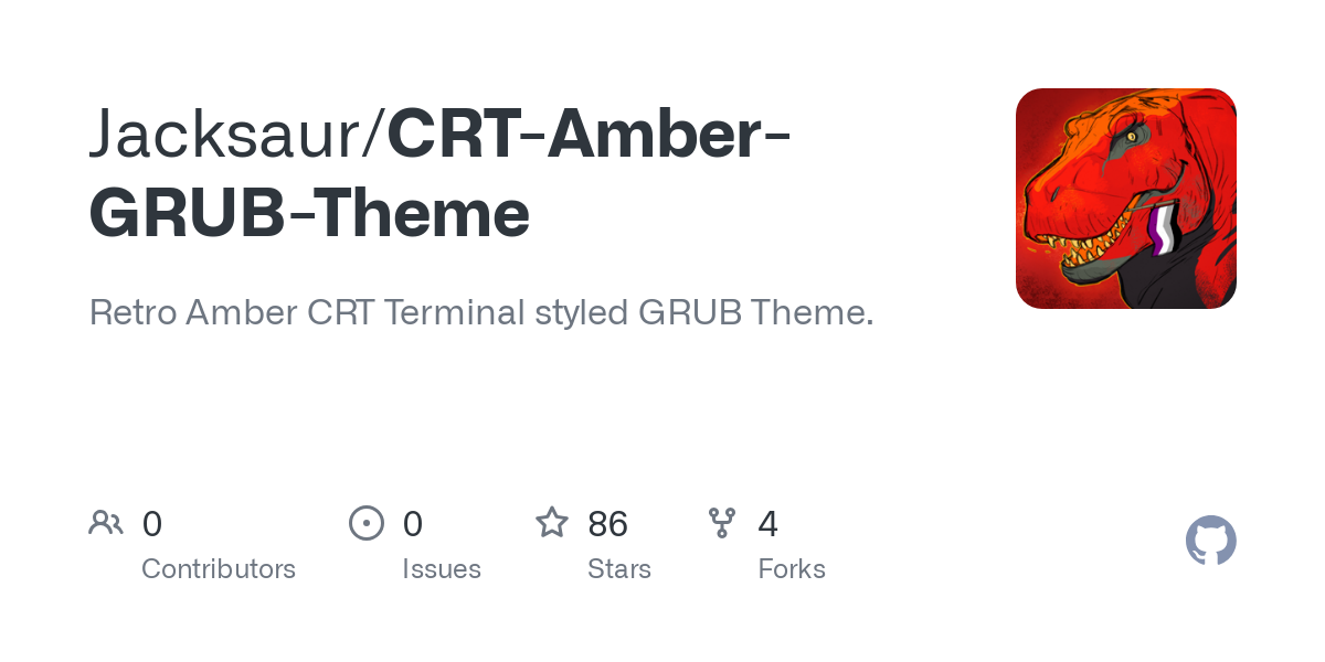 CRT Amber GRUB Theme