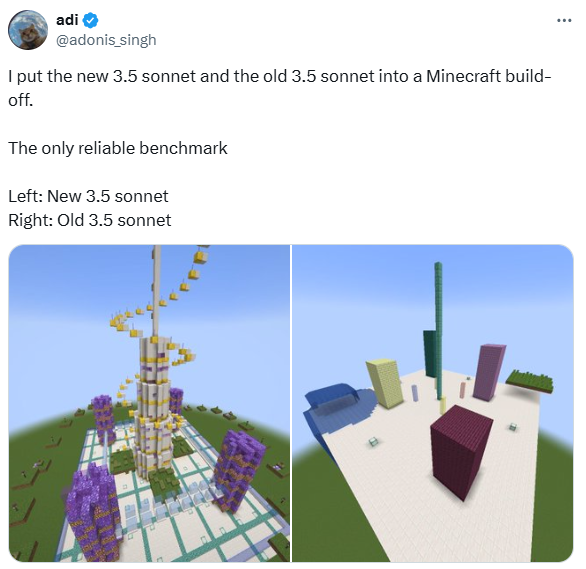 AI memainkan kompetisi "Minecraft"! Tingkat konstruksi versi baru Claude memukau seluruh jaringan