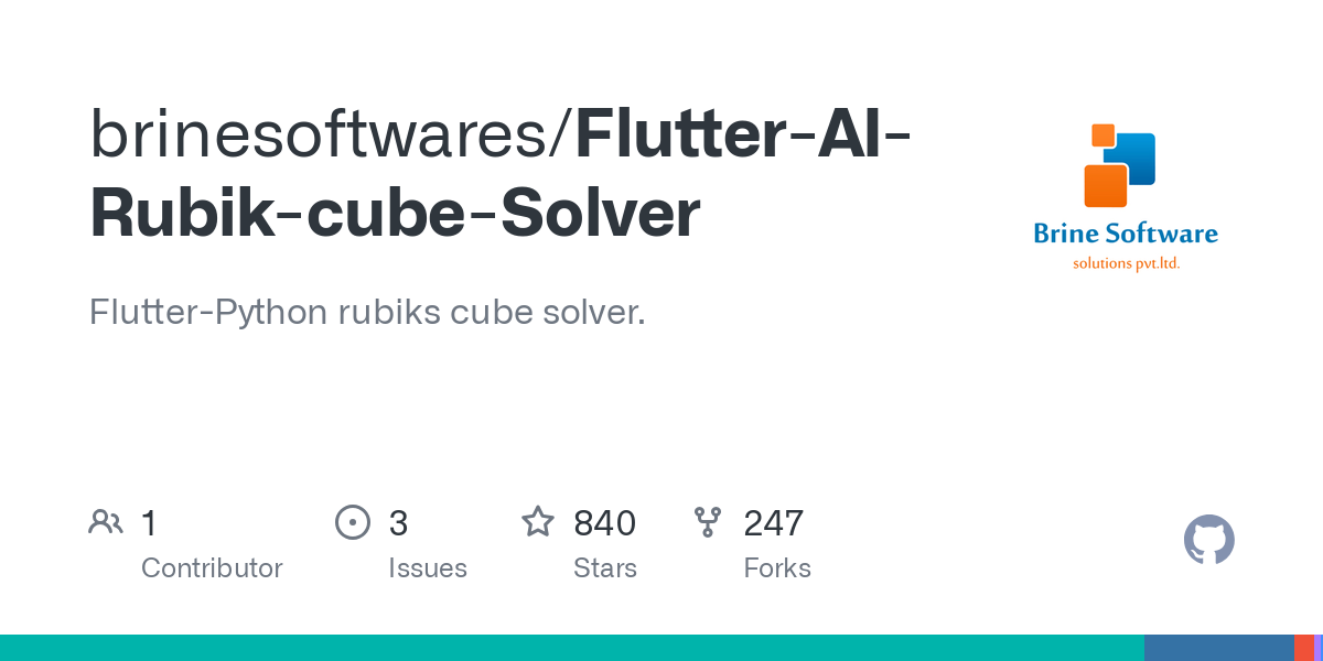 Flutter AI Rubik cube Solver