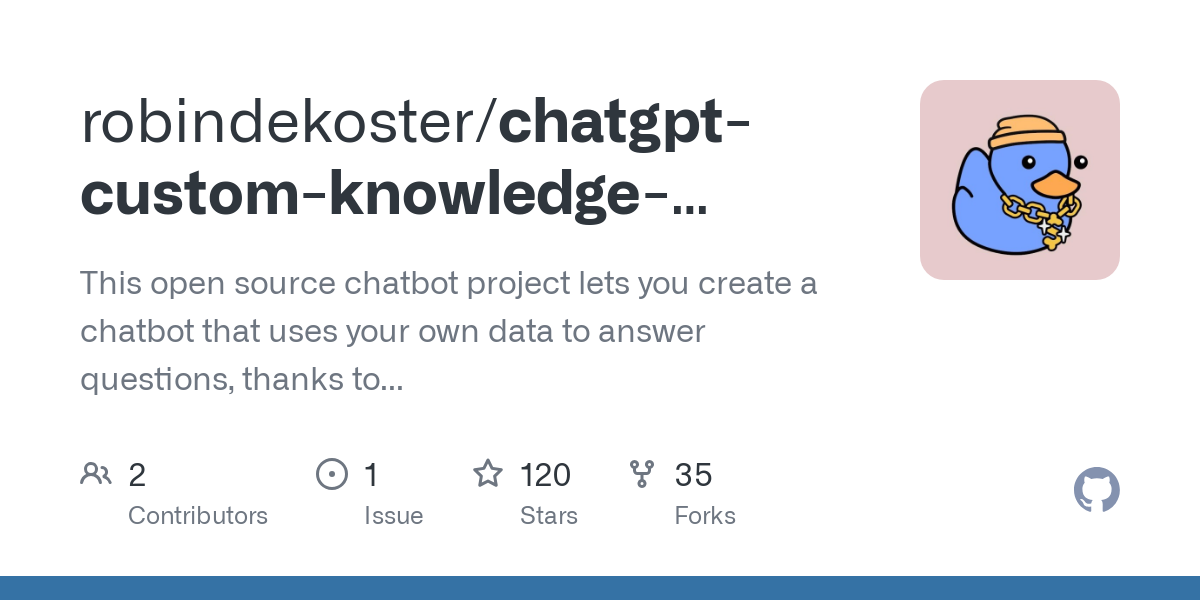 chatgpt custom knowledge chatbot