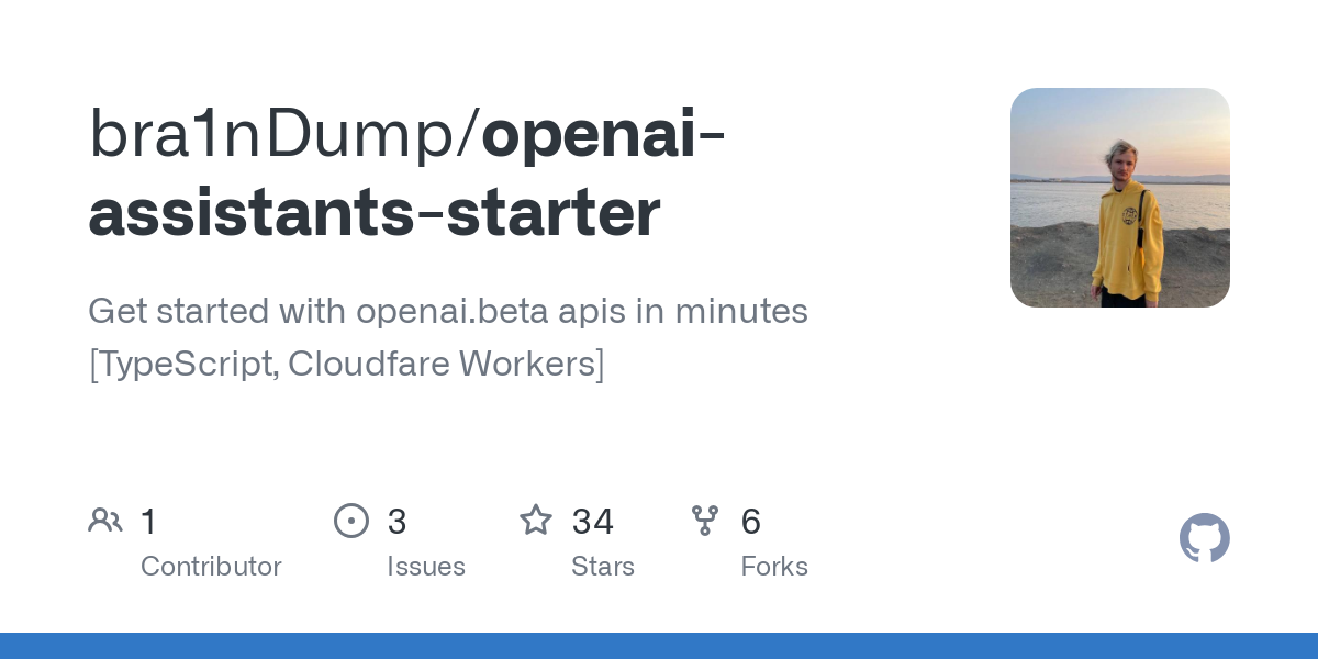 openai assistants starter