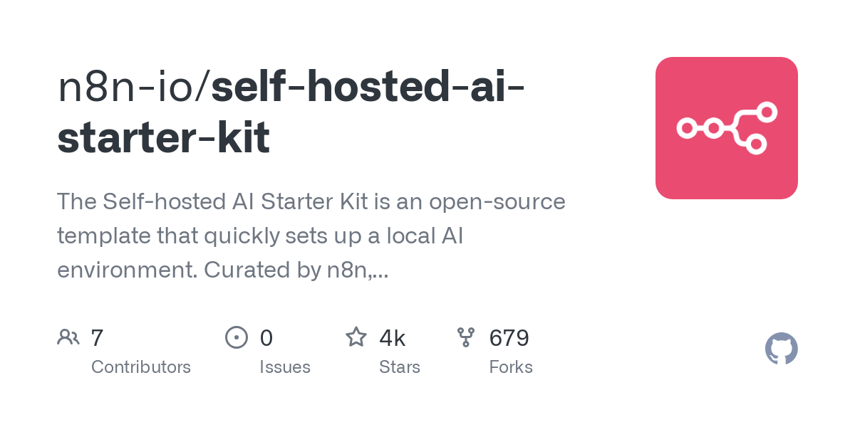 self hosted ai starter kit