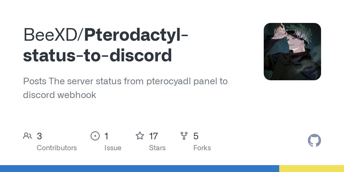 Pterodactyl status to discord